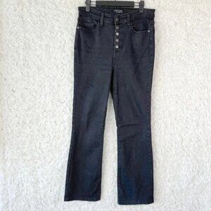Judy Blue Womens Black Bootcut jeans button fly high rise Size 7 28